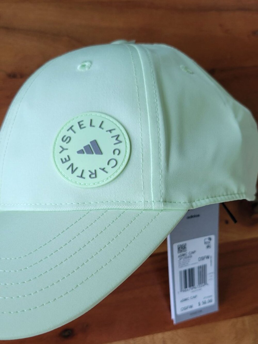 Stella McCartney Adidas Neon Lime Women’s OS Cap Golf Tennis Athleisure NWT